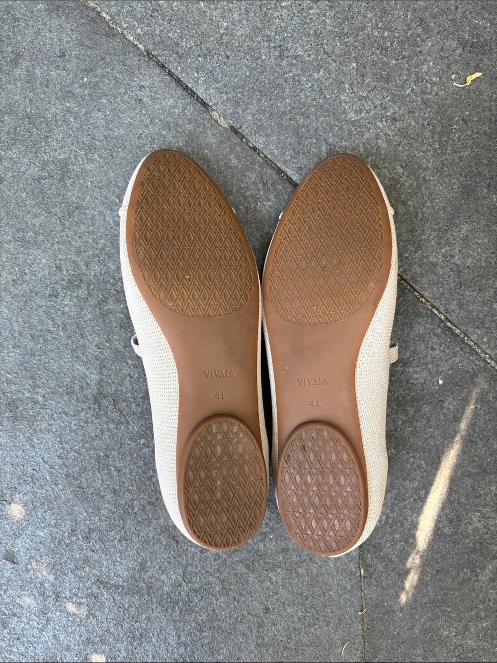 VIVAIA Women's Light Beige (nude) almond toe Mary Jane flats - Picture 3 of 10